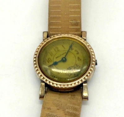 Vintage Waltham Relógio de Pulso Masculino Modelo 1898 15 Joia Tamanho 6/0 Pulseira Militar LEIA - Imagem 1 de 4