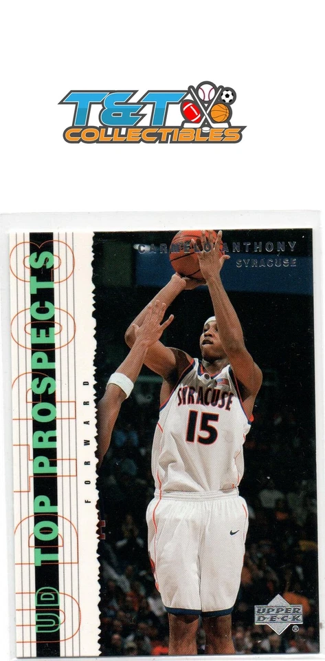 2003 UD Top Prospects #5 Carmelo Anthony Syracuse Orangemen RC 4a - Image 1 of 1