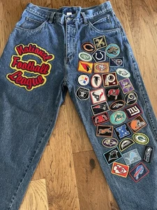 Jeff Hamilton Nfl 31 Team Logo Patch Stickerei Jeans Reebok 36x32 Herren - Bild 1 von 12