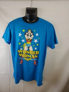 DC Comics blaues Wonder Woman Grafik T-Shirt 100% Baumwolle Größe XL neu mit Etikett - Bild 1 von 6