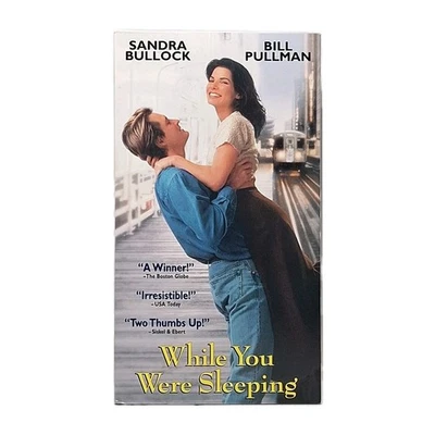 While You Were Sleeping (VHS, 1995) Tested Very Clean Copy VG+ Fast Shipping  - Image 1 of 4