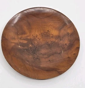 Cuenco de madera del Parque Nacional de Yosemite - recuerdo de mediados de siglo, giro manual de 7" - Imagen 1 de 4