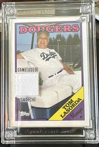 TOMMY LASORDA 2022 JERSEY FUSION TOPPS HOF GAME USED SEALED SWATCH PATCH RELIC! - Picture 1 of 3