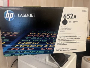 Genuine HP 652A Black Toner Cartridge CF320A Open box - sealed bag - Picture 1 of 1