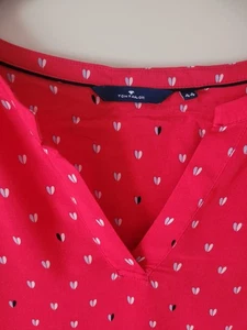 TOM TAILOR Kurzarm-Shirt Damen Gr. DE 44 rot-gemustert  - Bild 1 von 5