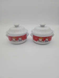 Cuencos de sopa Campbell's 1998 con asas y tapas - Juego de 2 (de colección) - Imagen 1 de 8