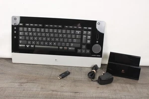 DiNovo Edge Logitech Bluetooth Kabellose Tastatur Ladestation & Dongle - Bild 1 von 21