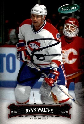 Ryan Walter - Signed 2006-07 Upper Deck Parkhurst Hockey Card #158 - Image 1 of 2