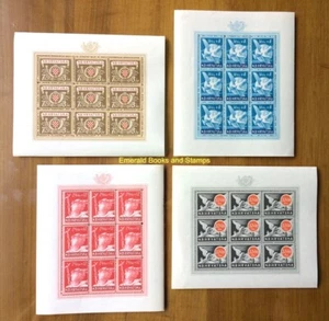 EBS Croatia NDH 1944 - Post & Rail Employees - Michel 150-153 MNH** SHEETS cv$65 - Bild 1 von 5