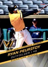 2018 West Virginia Power Choice #14 Ryan Peurifoy Peachtree City Georgia GA Card