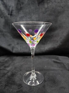 Pampered Chef Dots Martini Glass - Picture 1 of 1