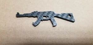 Bottle Opener Keychain AK47 - Real Carbon Fiber WRX STI EVO Great GIFT US SHIP! - Picture 1 of 1