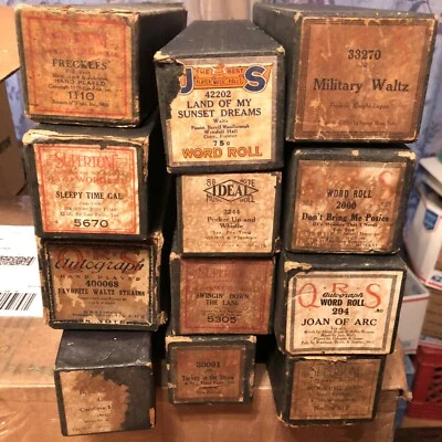 ¡Lote de 12 rollos de pianola para tocadores!  Foto 1 de 4