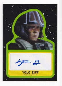 2017 Topps Star Wars Journey To The Last Jedi Autograph Stefan Grube As Yolo Zif
