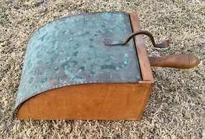 Vintage Copper & Maple Wood Bun Warmer 13.5" Long! - Picture 1 of 6