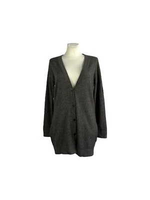 Cárdigan para mujer Ballantyne Lana lana cuello en V tejido suéter gris talla 44 Foto 1 de 4