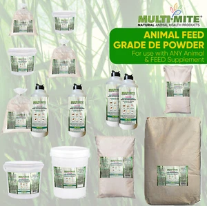 Diatomaceous Earth DE FEED Grade Parasite Powder Red Mite - MULTI MITE 1kg-25kg - Picture 1 of 66