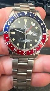 Rolex GMT-Master RED/BLUE 16750 Vintage Stainless Steel 40MM Preowned MATTE DIAL - Picture 1 of 8