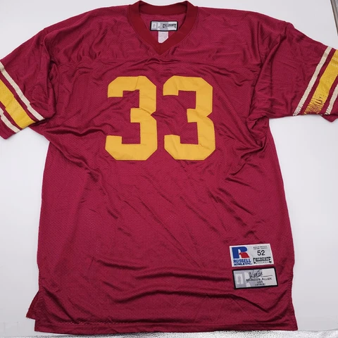 USC Trojans NCAA Russell Vintage Marcus Allen #33 size 52 Jersey Distressed Cover