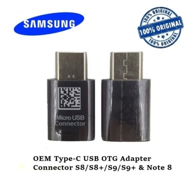 OEM Type-C USB Adapter Connector for Samsung Galaxy S8/8+/S9/9+/S10 Note8/9 Lot - Image 1 of 4