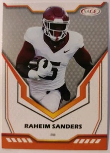 NFL Trading Card Football Raheim Sanders South Carolina Gamecocks 2024 Sage - Bild 1 von 2