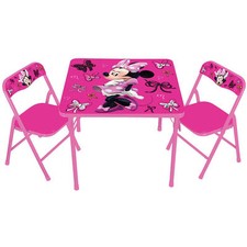 pink table and chairs for toddlers