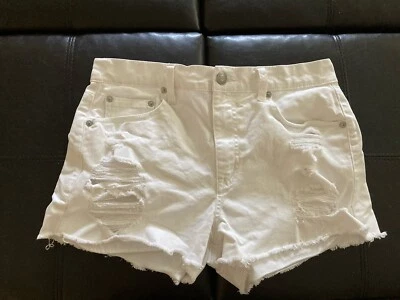 Pantalones Cortos Aeropostale Mujer Denim Blanco Aero Cheeky Talla 6 Foto 1 de 4