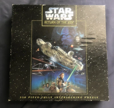 Rompecabezas Star Wars El Retorno del Jedi 550 piezas Milton Bradley RoTJ 1995 Foto 1 de 2