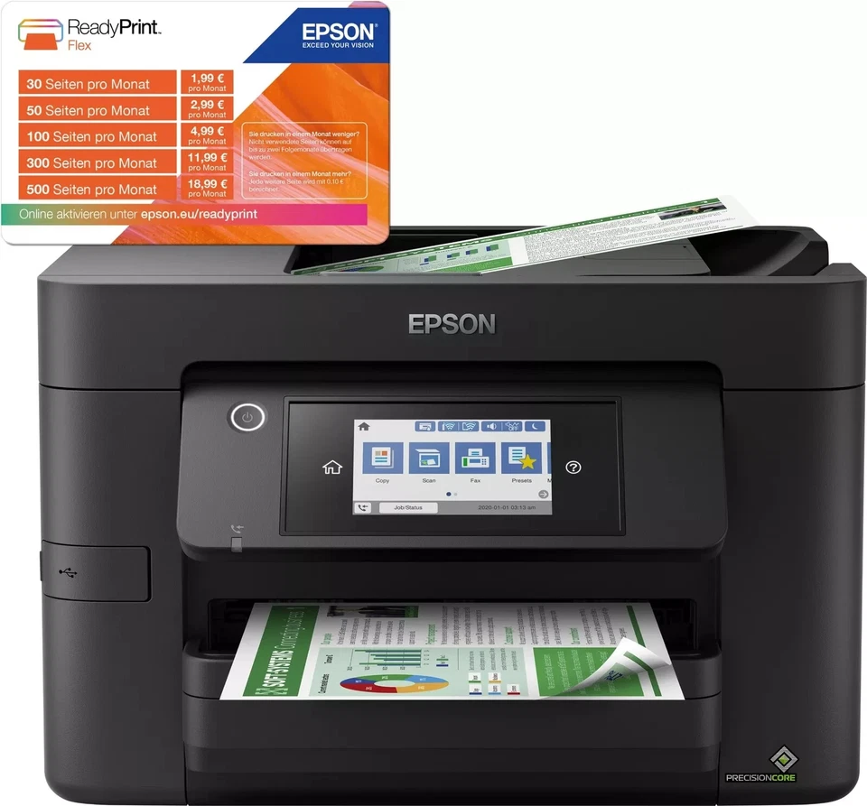Epson T WorkForce Pro WF-4820DWF 4800 x 2400 DPI Schwarz - Image 1 of 1