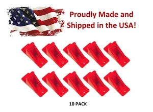 Red Plastic Roof Mini Snow Ice Guard - 10 Pack | Stop Sliding Snow Stop Buildup - Picture 1 of 5