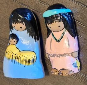 2er Set Keramik DEGRAZIA Miniatur bemalte Figuren 2" - Bild 1 von 7