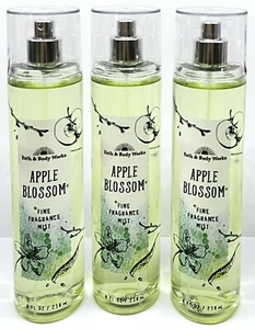 🌿🍏3 APPLE BLOSSOM ~ Body Mist ~ Bath & Body Works ~ 🍏🌿 - Picture 1 of 1