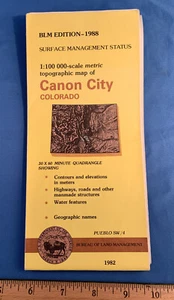 USGS BLM EDITION TOPOGRAPHIC MAP COLORADO - CANON CITY - Picture 1 of 4
