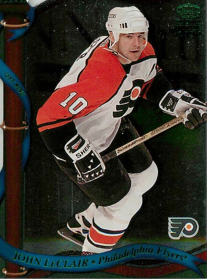 JOHN LECLAIR 2001-02 Crown Royale RETAIL FOIL DIE CUT #107 Flyers  - Image 1 of 2