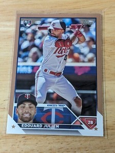 2023 Topps Update Edouard Julien RC #US222 Rookie Gold Parallel #/2023 Twins