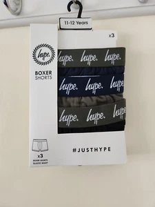 BNWT JUST HYPE Boys Boxer Shorts - 3 Pack - Size 11-12 Years