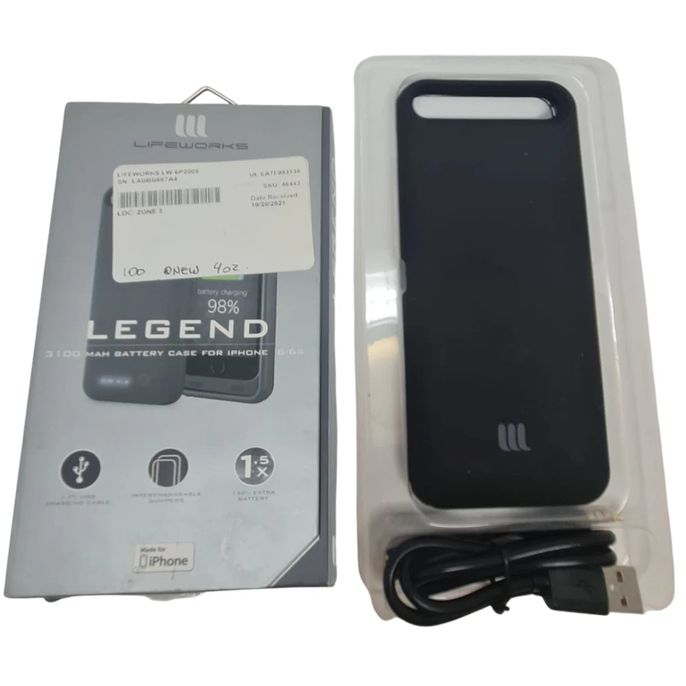 Funda Cargador Batería 3100mAh para Apple iPhone 6 6s 150% Extra LifeWorks Foto 1 de 4