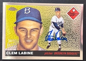 Clem Labine 2005 Topps Chrome Dem Bums Autograph - Dodgers Auto 1955 - Picture 1 of 4