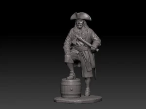⭐️ Pirat Soldiers resin 3D UnPAINTED. 54mm 1/32 Action Figurine ⭐️ - Picture 1 of 4