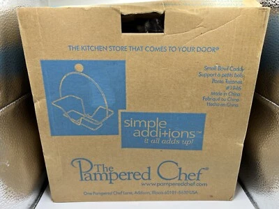 The Pampered Chef Simple Additions Small Bowl Caddy #1946 NEW IN BOX Metal Stand - Image 1 of 4