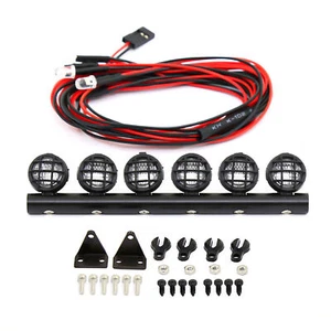For RC Car 1:18/1:24 WPL Luggage Rack Spotlight Carrier Roof Light Headlights - Picture 1 of 6