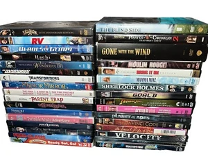 Lot of 33 Mixed Children/Family Movies DVDs  Family Friendly Various Titles - Picture 1 of 6