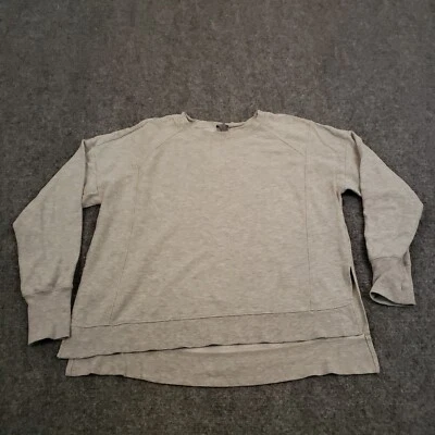 Sudadera Sweaty Betty Mujer Gris Medio Cuello Redondo Algodón Manga Larga Cómoda Foto 1 de 4