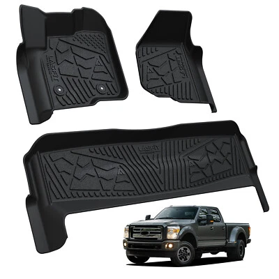 Floor Mats for Ford Super Duty 2012-2016 Custom Protection Anti-slip Floor Liner Foto 1 de 4