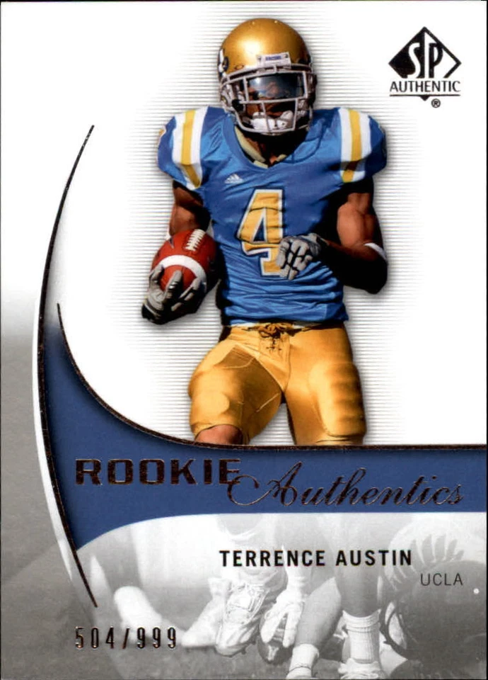 B2917- 2010 SP Authentic #188 Terrence Austin RC /999 SAMPLE PIC - Image 1 of 2