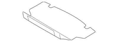 Genuine Ford Mustang 2011-2014 Floor Mat Rear Black Carpet BR3Z-6313046-BB - Imagem 1 de 2