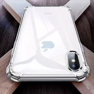 Thick Clear Transparent TPU Case For iPhone 13/12/11/XS Strong Rubber Protection - Picture 1 of 19