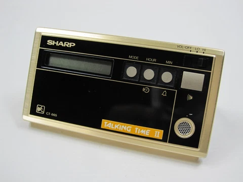 Vintage Sharp CT-665 Electronic Quartz Digital TALKING TIME II Cover