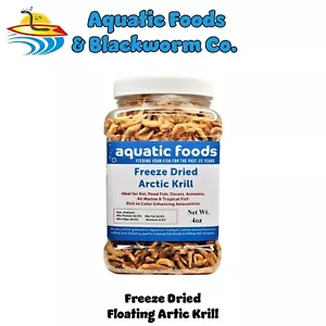 Krill -Freeze Dried Arctic Krill for All Tropicals, Marines, Koi, Turtles. Jar - Picture 1 of 7