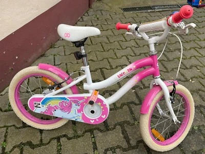 actionbikes motors unicorn mädchen fahrrad rose und weiss - Bild 1 von 4